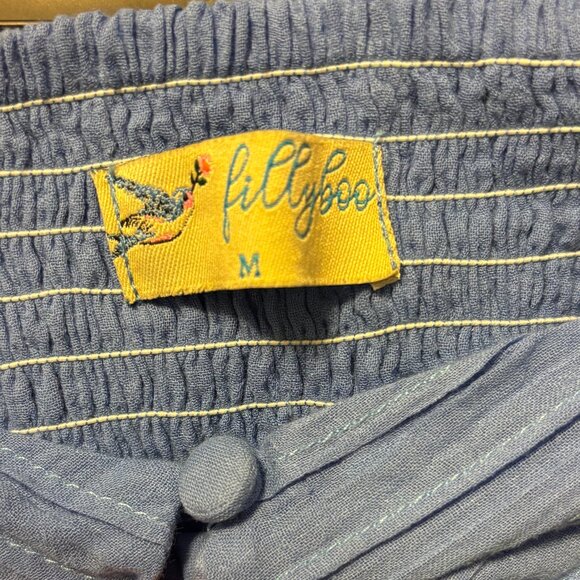 Fillyboo Bottoms for the Sunday Blue Set Ruffles Shorts Skirt M - Picture 3 of 3